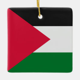 Palestinska Flagga Julgransprydnad Keramik