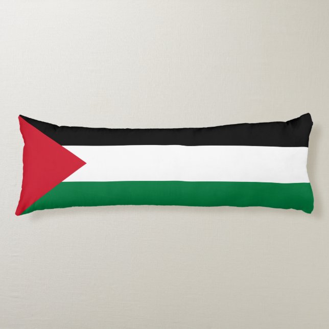 Palestinska Flagga Kroppskudde (Framsidan)