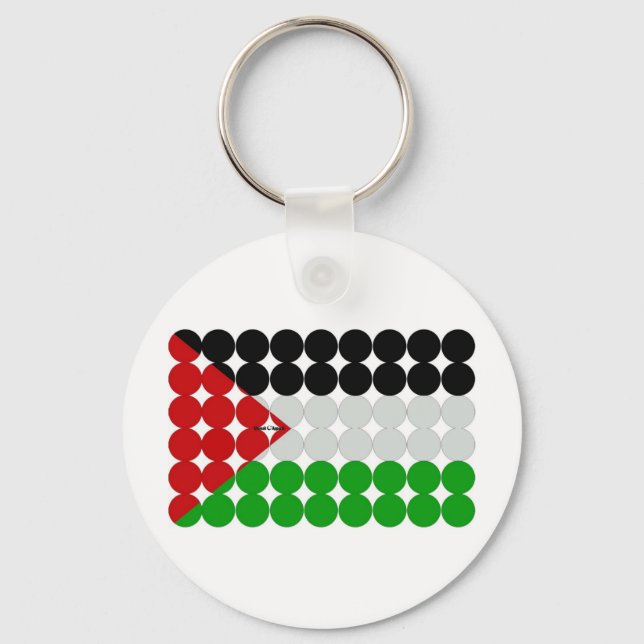 Palestinska Flagga Nyckelring (Framsida)