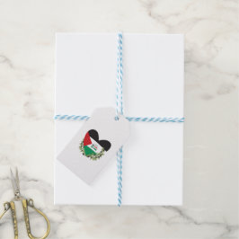 Palestinska Flagga och Olive Grenar Presentetikett