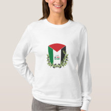 Palestinska Flagga och Olive Grenar