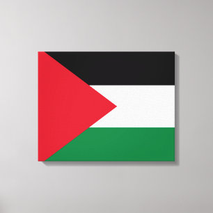 Palestinska Flagga (Palestina) Canvastryck