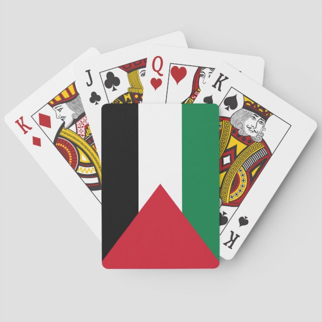 Palestinska Flagga (Palestina) Casinokort (Baksidan)