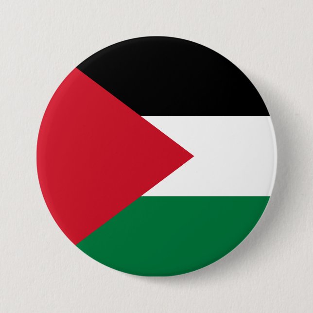 Palestinska Flagga (Palestina) Knapp (Framsida)