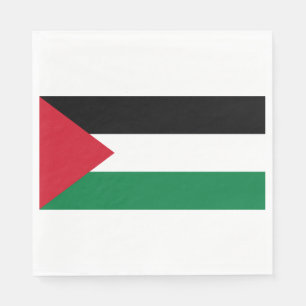 Palestinska Flagga (Palestina) Pappersservett
