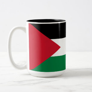 Palestinska Flagga (Palestina) Två-Tonad Mugg