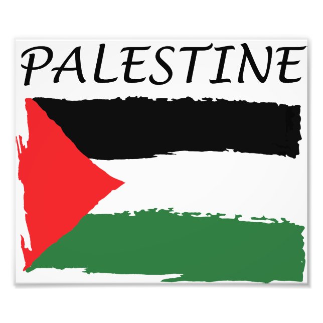 Palestinska flagga Papper Fototryck (Framsidan)