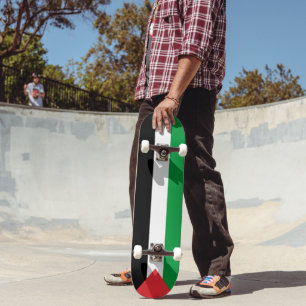 Palestinska flagga patriotiska moderna mini skateboard bräda 18,5 cm