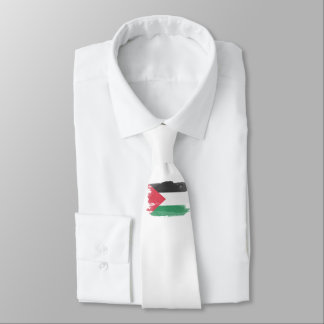 Palestinska flagga penseldrag, nationell flagga slips