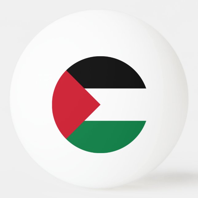 Palestinska Flagga Pingisboll (Framsidan)