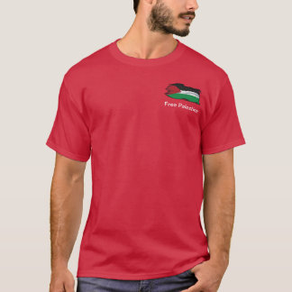 Palestinska Flagga Push Art - Fri Palestina T-Shir T Shirt