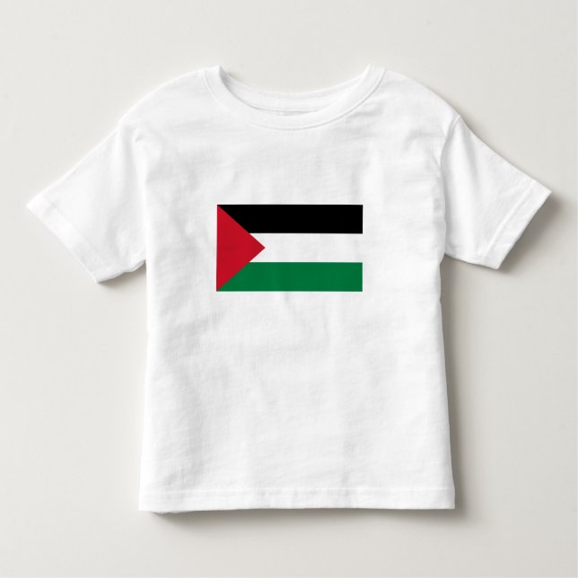 Palestinska Flagga T Shirt (Framsida)
