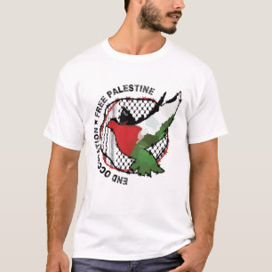 Palestinska Flagga upphörande av ockupationen av d T Shirt