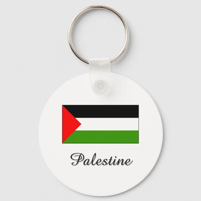Palestinska Flagga utformning Nyckelring (Framsida)