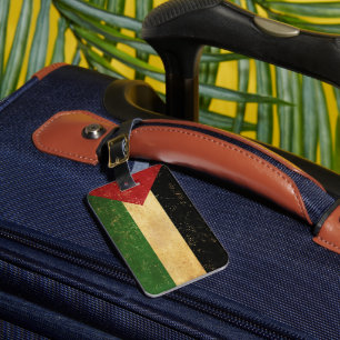 Palestinska Flagga Vintage Bagagebricka