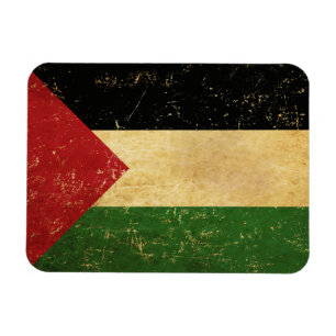 Palestinska Flagga Vintage Magnet