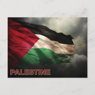 Palestinska Flagga Vykort