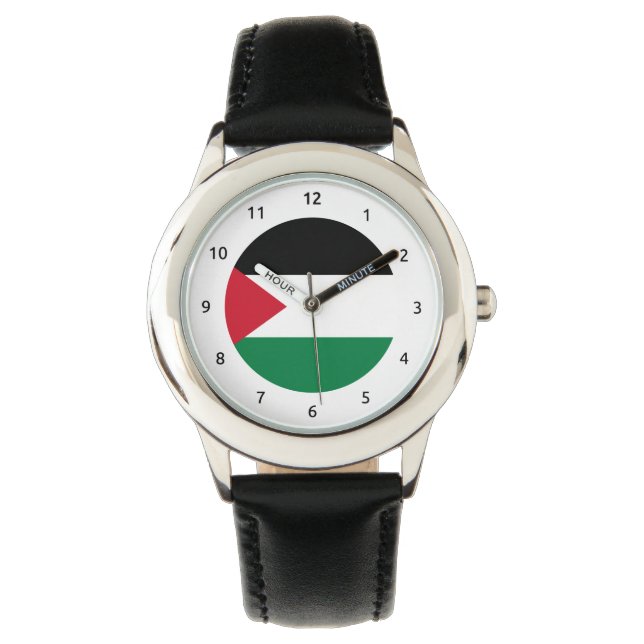 Palestinska flagga Watch Armbandsur (Framsida)