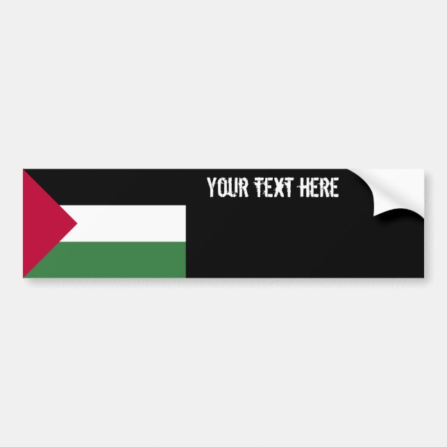 Palestinska flaggan bildekal (Framsidan)
