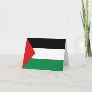 Palestinska flaggans notkort kort