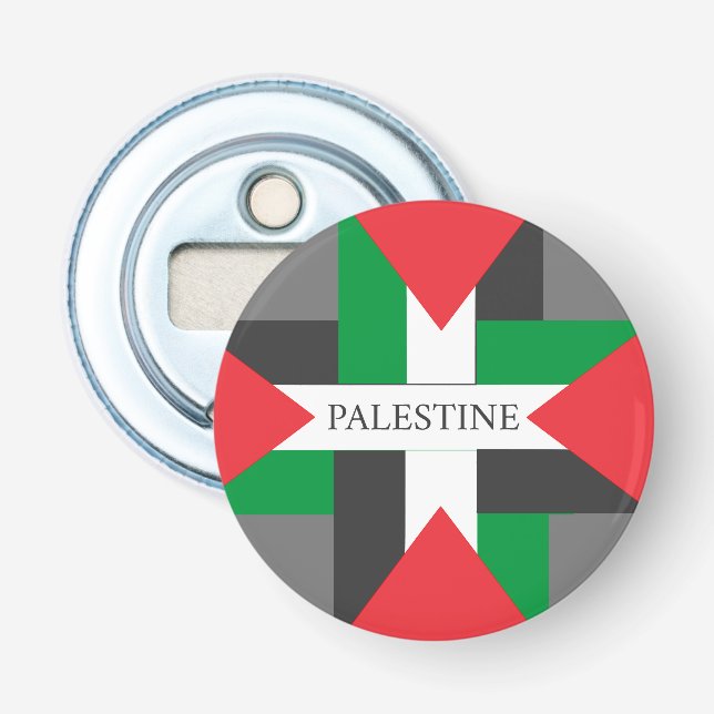 Palestinska fotbollsarenan Soccer Ball Flasköppnare (Framsidan)