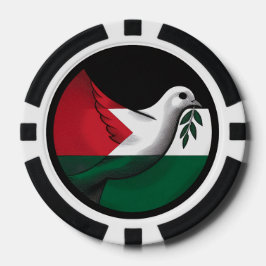 Palestinska fredsduvan poker marker