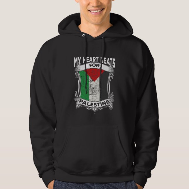 Palestinska fredsroten Palestina Hoodie (Framsida)
