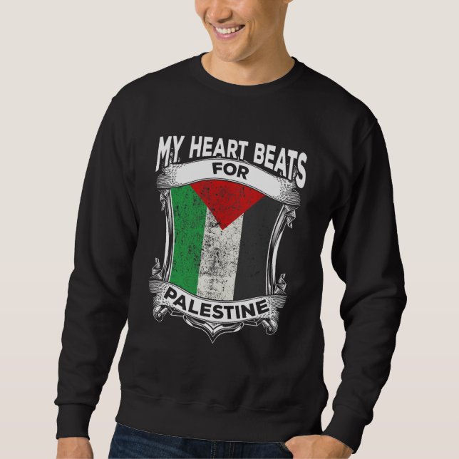 Palestinska fredsroten Palestina Lång Ärmad Tröja (Framsida)