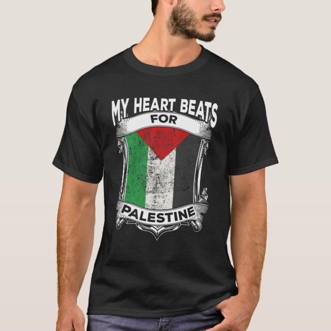 Palestinska fredsroten Palestina T Shirt (Framsida)