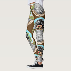 Palestinska frihetskämpen Porträtt Leggings
