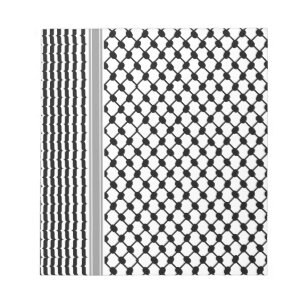 Palestinska Hatta Keffiyeh Kufiya Folk (2 Mönster) Anteckningsblock