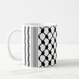 Palestinska Hatta Keffiyeh Kufiya Folk (2 Mönster) Kaffemugg
