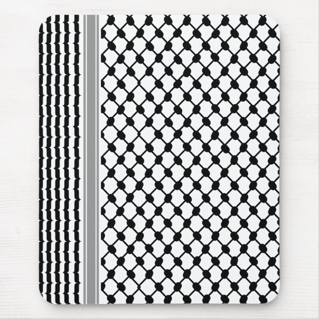 Palestinska Hatta Keffiyeh Kufiya Folk (2 Mönster) Musmatta (Framsidan)