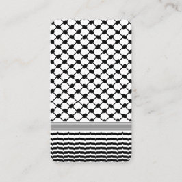 Palestinska Hatta Keffiyeh Kufiya Folk (2 Mönster) Visitkort