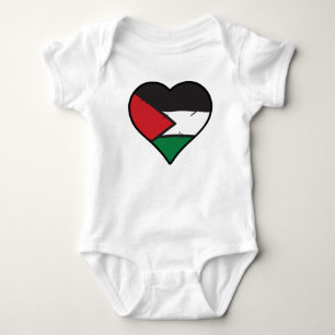 Palestinska hjärtat Palestinska Flagga T Shirt