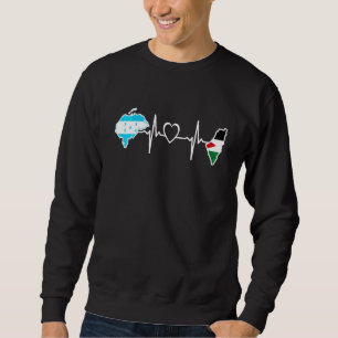 Palestinska honduras Flagga Palestina Honduras Hea Lång Ärmad Tröja