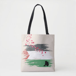 Palestinska hoppet & Kärlek Tote Bag - Solidaritet Tygkasse