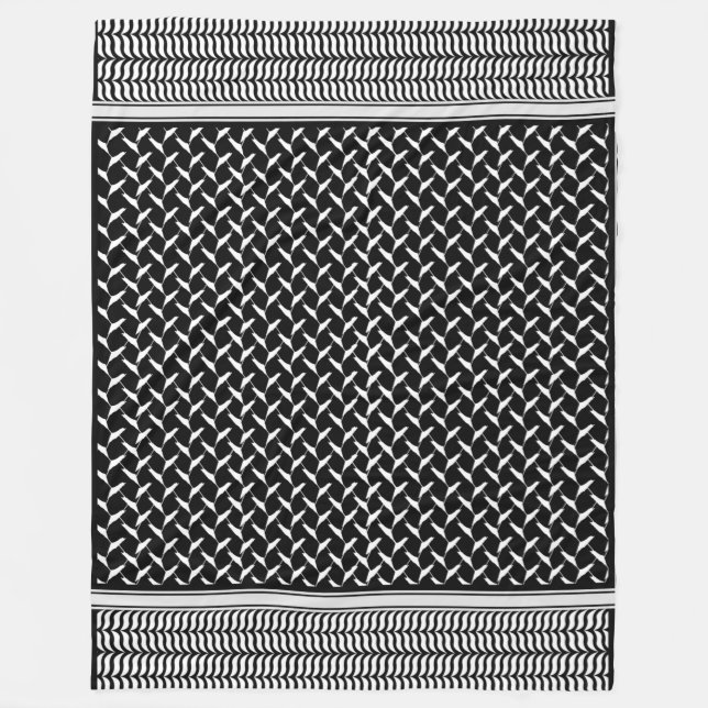 Palestinska Keffiyeh Fleecefilt (Framsidan)