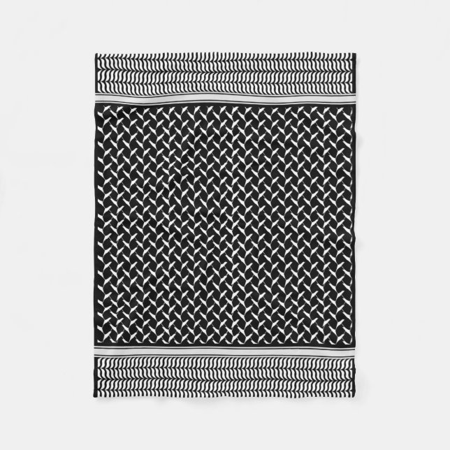 Palestinska Keffiyeh Fleecefilt (Framsidan)