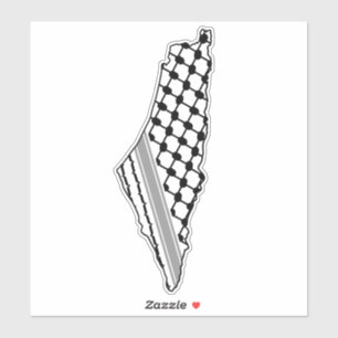 Palestinska keffiyeh, fritt karta, Palestina Kufiy Klistermärken