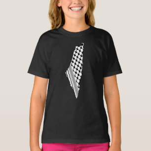 Palestinska keffiyeh, fritt karta, Palestina Kufiy T Shirt