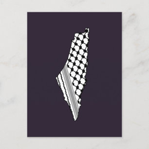 Palestinska keffiyeh, fritt karta, Palestina Kufiy Vykort