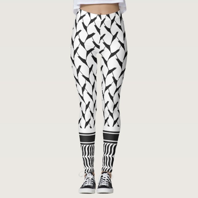 Palestinska keffiyeh leggings (Framsida)