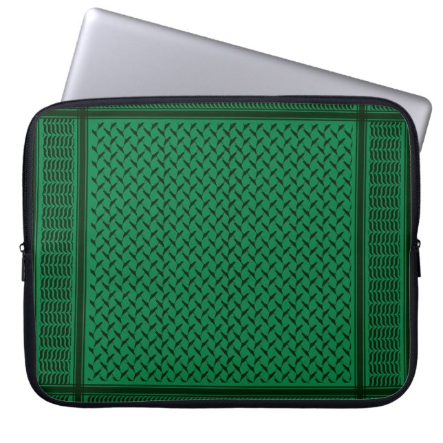 Palestinska keffiyeh | Palestina karta Mönster Tot Laptop Fodral (Framsidan)