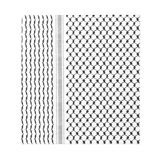 Palestinska Kufiya-Anpassningsbarna Designad Anteckningsblock (Framsida)