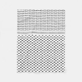 Palestinska Kufiya-Anpassningsbarna Designad Fleecefilt