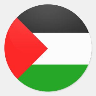 Palestinska kvalitetscirkulationen Flagga Runt Klistermärke