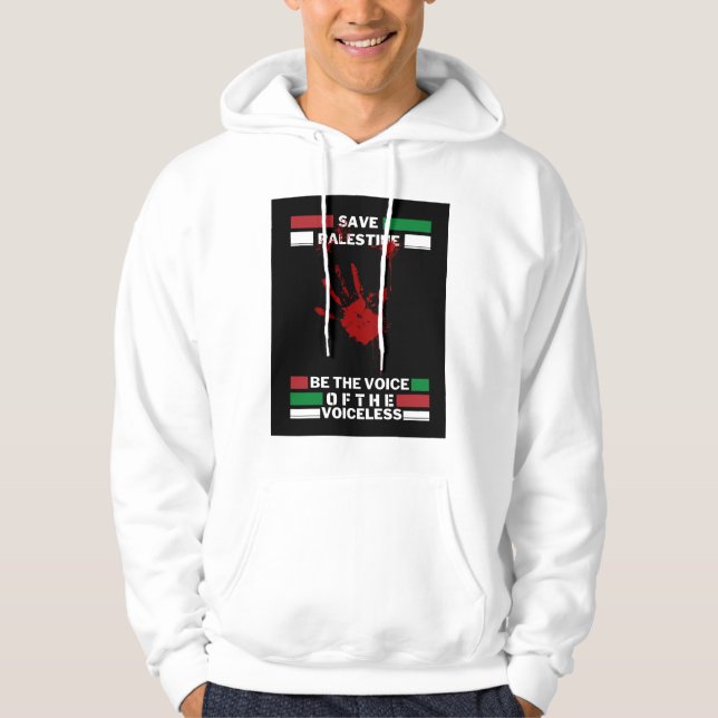 Palestinska Manarna Hoodie | Spara Palestina (Framsida)