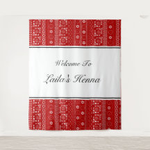 Palestinska Mönster Henna Photobooth-bakdroppen