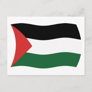 Palestinska myndighetens flagga vykort